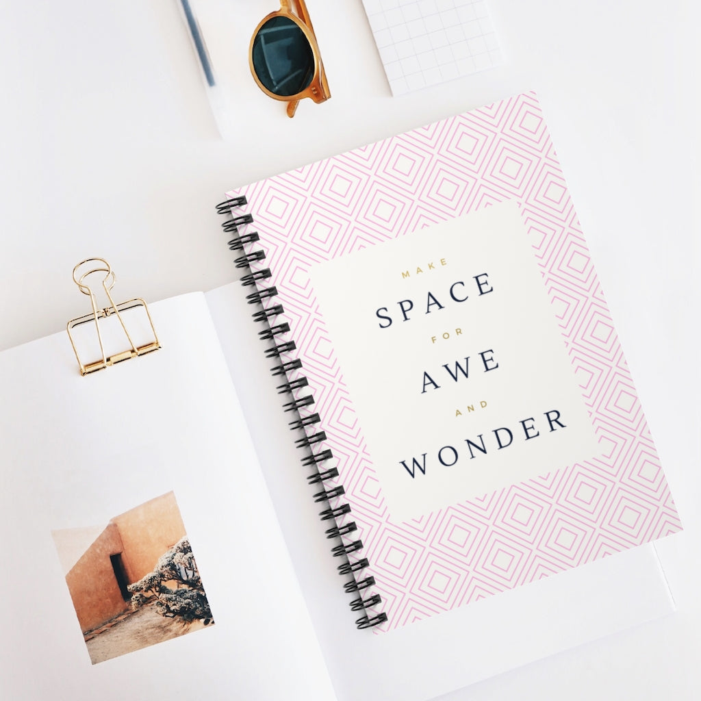 Awe & Wonder Notebook - Light Pink